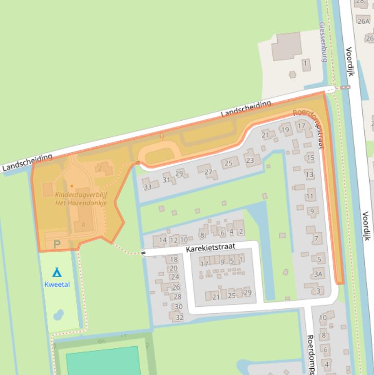 Kaart van postcodegebied 4209DH.