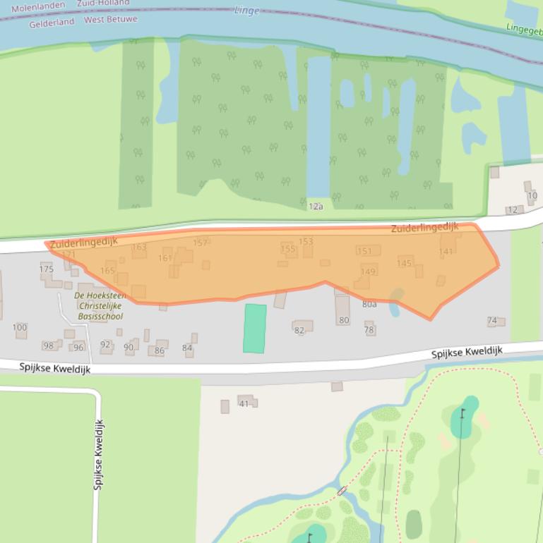 Kaart van postcodegebied 4211BD.