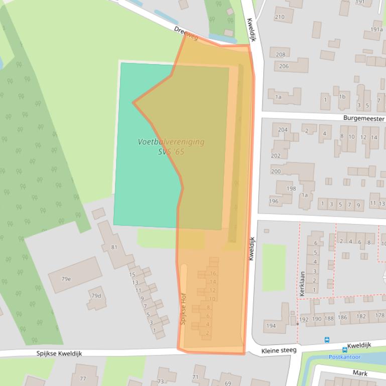 Kaart van postcodegebied 4211CB.