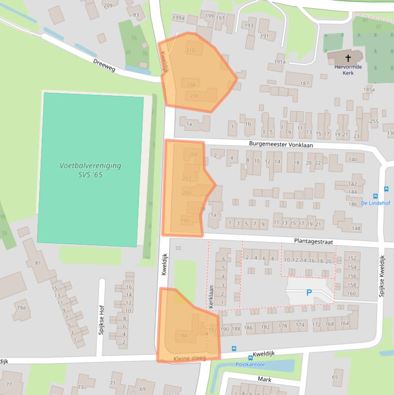 Kaart van postcodegebied 4211CS.