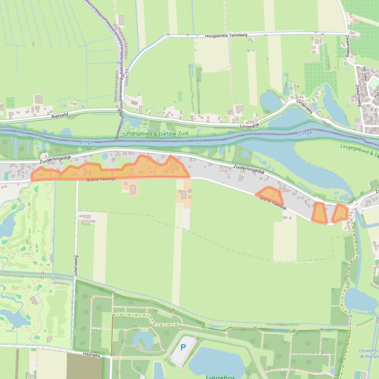 Kaart van postcodegebied 4211CZ.