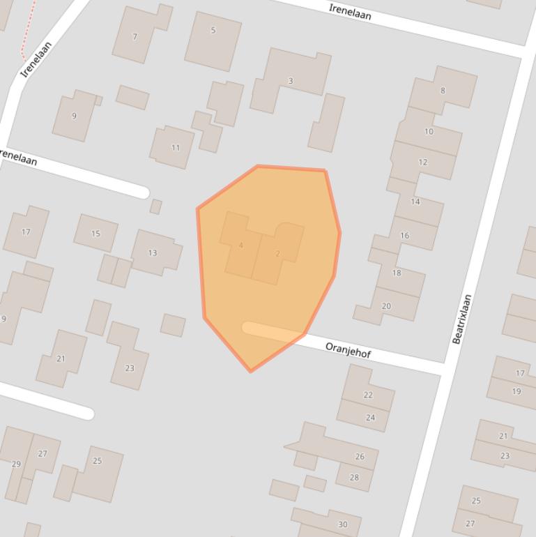 Kaart van postcodegebied 4213CD.