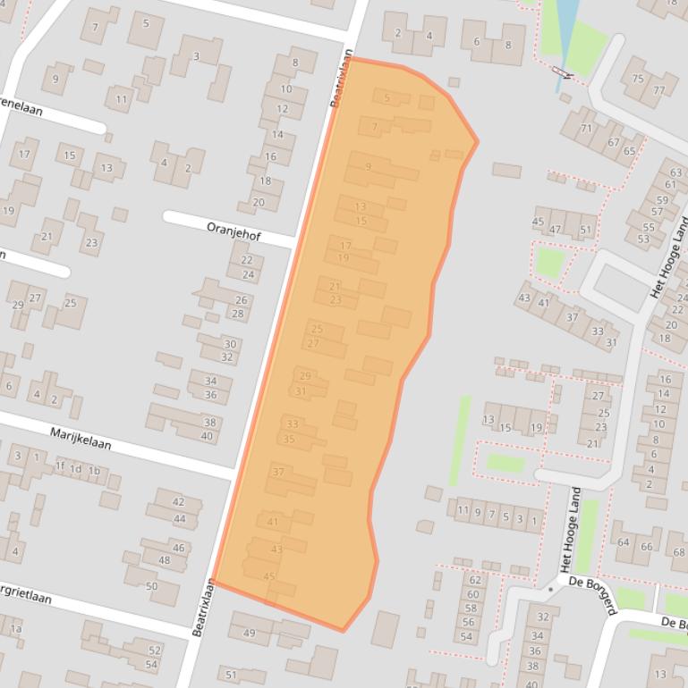 Kaart van postcodegebied 4213CG.