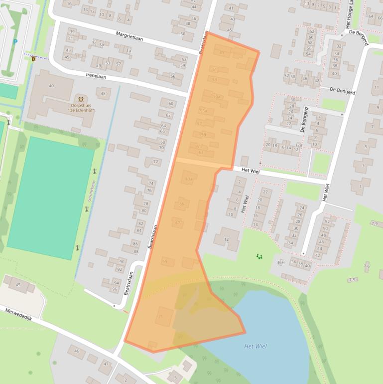 Kaart van postcodegebied 4213CH.