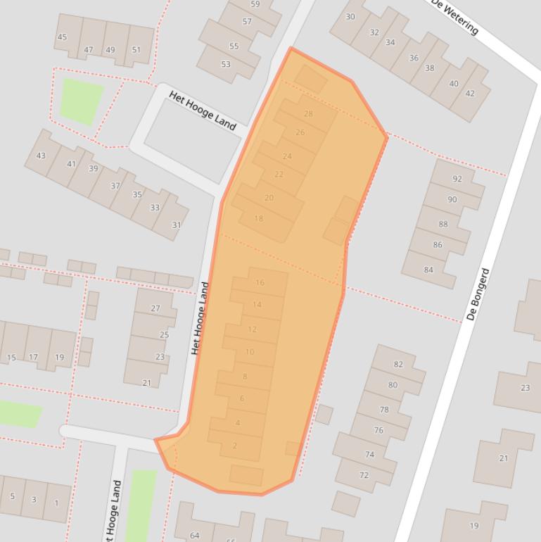 Kaart van postcodegebied 4213DC.