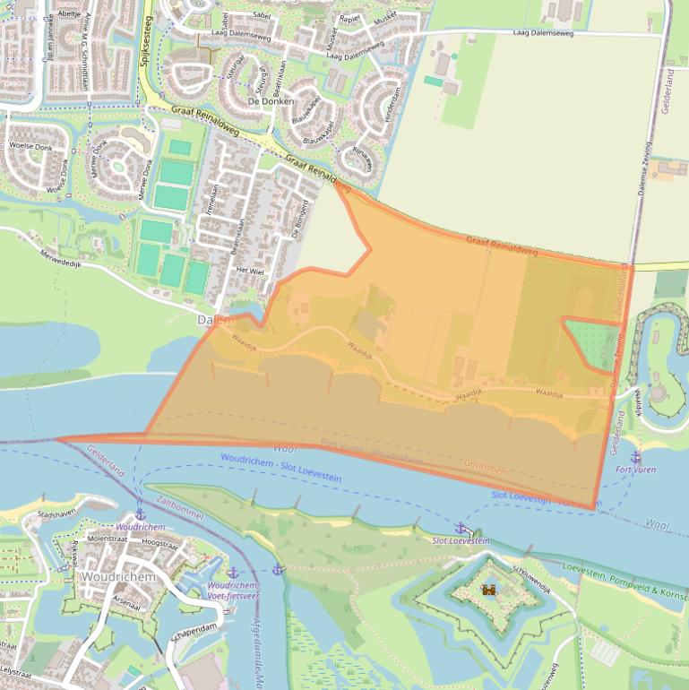 Kaart van postcodegebied 4213LA.