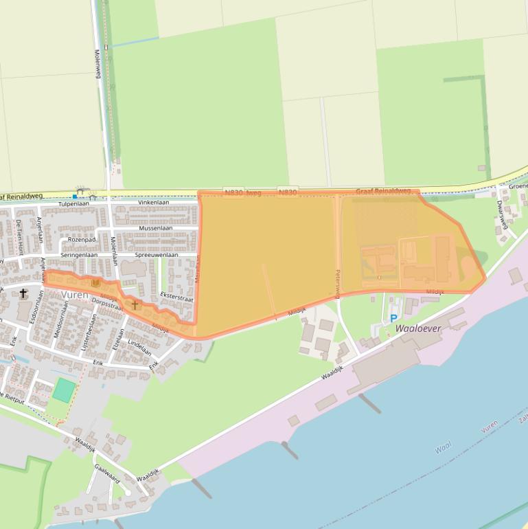 Kaart van postcodegebied 4214DR.