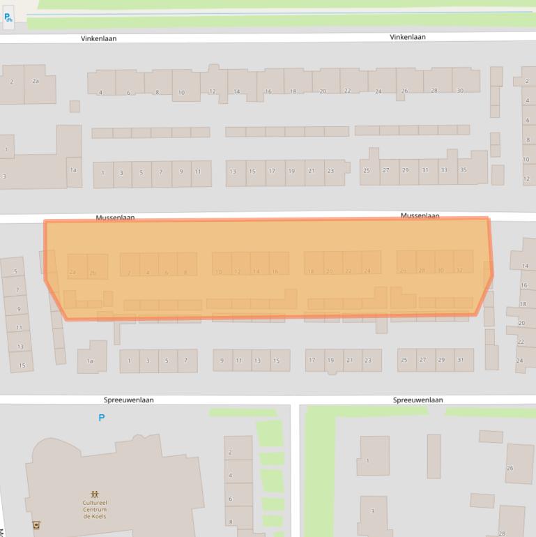 Kaart van postcodegebied 4214EH.