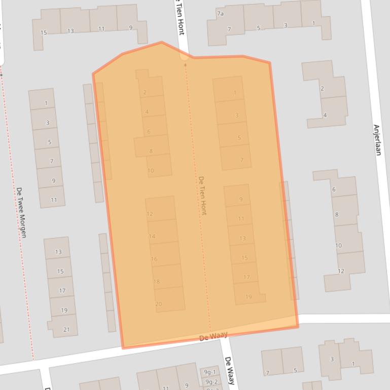 Kaart van postcodegebied 4214EP.