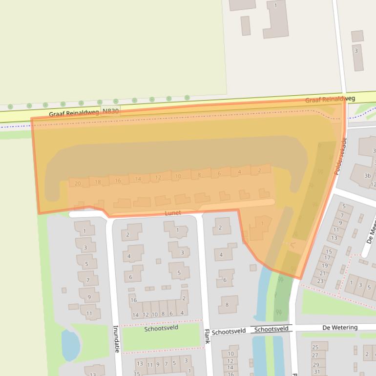 Kaart van postcodegebied 4214GA.