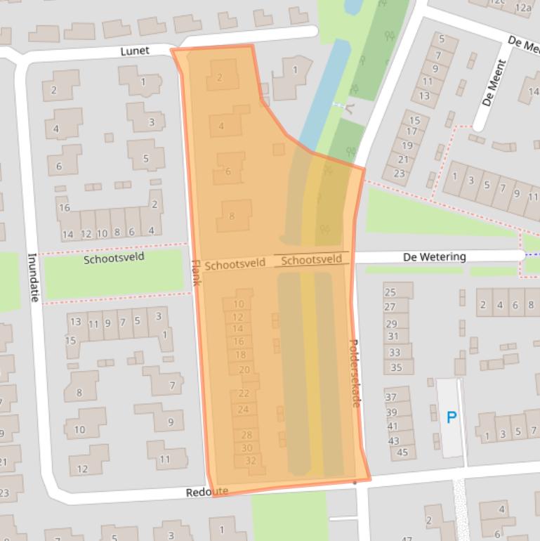 Kaart van postcodegebied 4214GG.