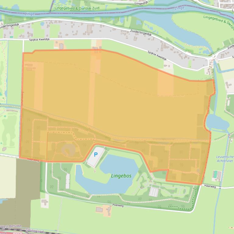 Kaart van postcodegebied 4214KJ.