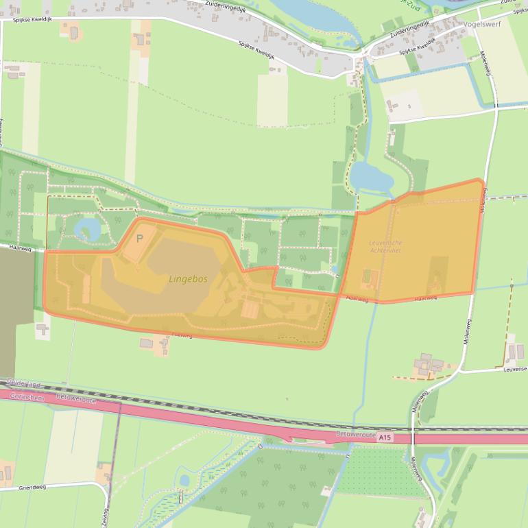 Kaart van postcodegebied 4214KL.