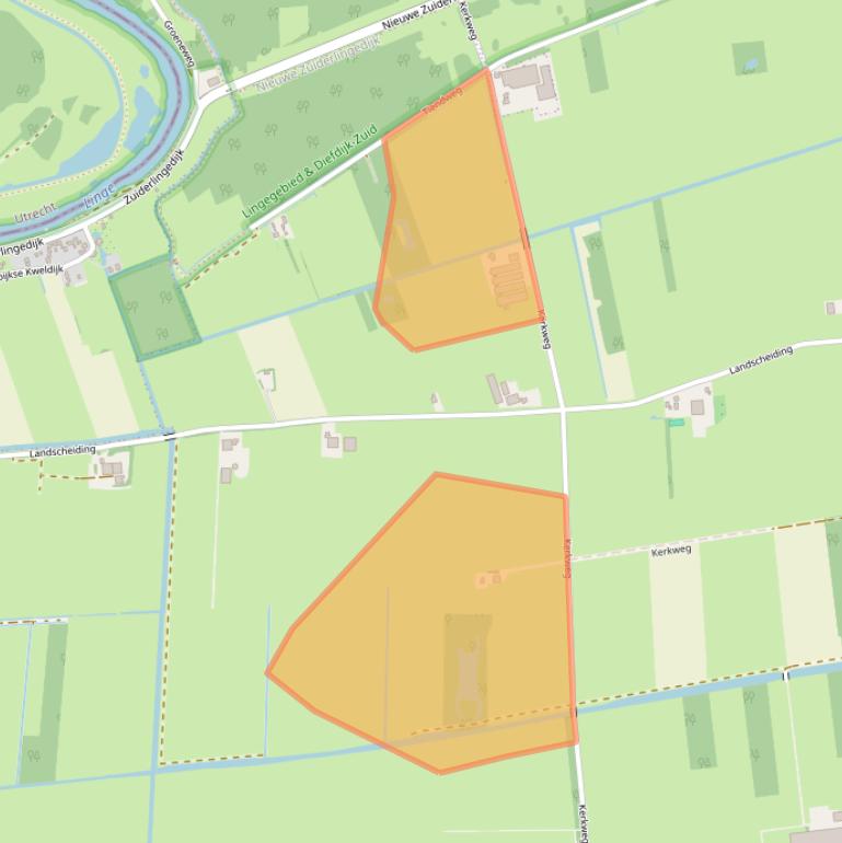 Kaart van postcodegebied 4214KN.