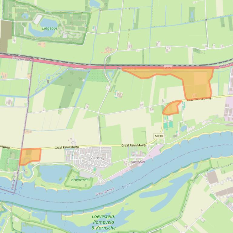 Kaart van postcodegebied 4214KS.