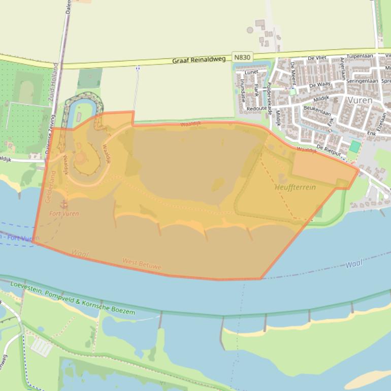 Kaart van postcodegebied 4214LB.