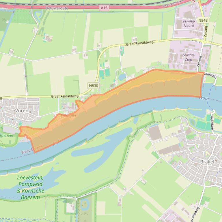 Kaart van postcodegebied 4214LC.