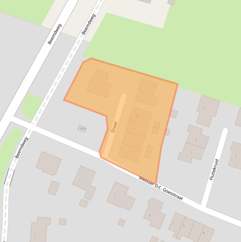 Kaart van postcodegebied 4221KB.