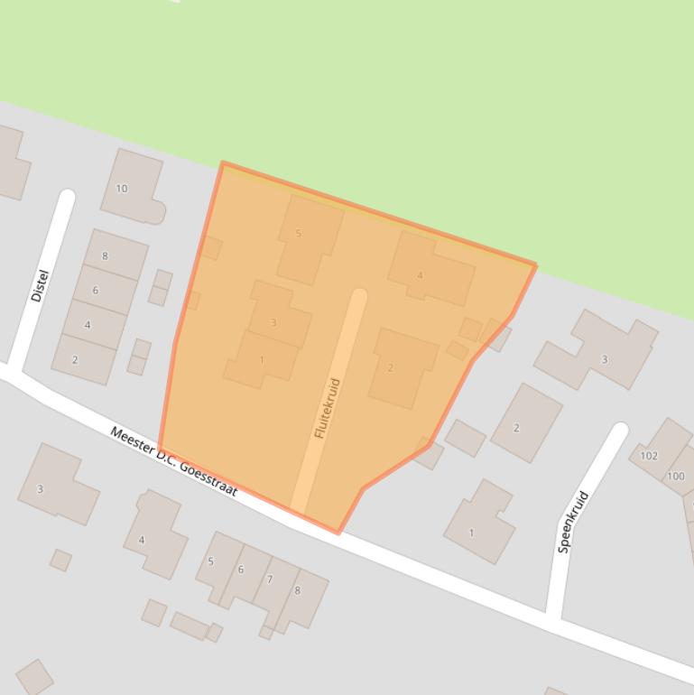 Kaart van postcodegebied 4221KC.