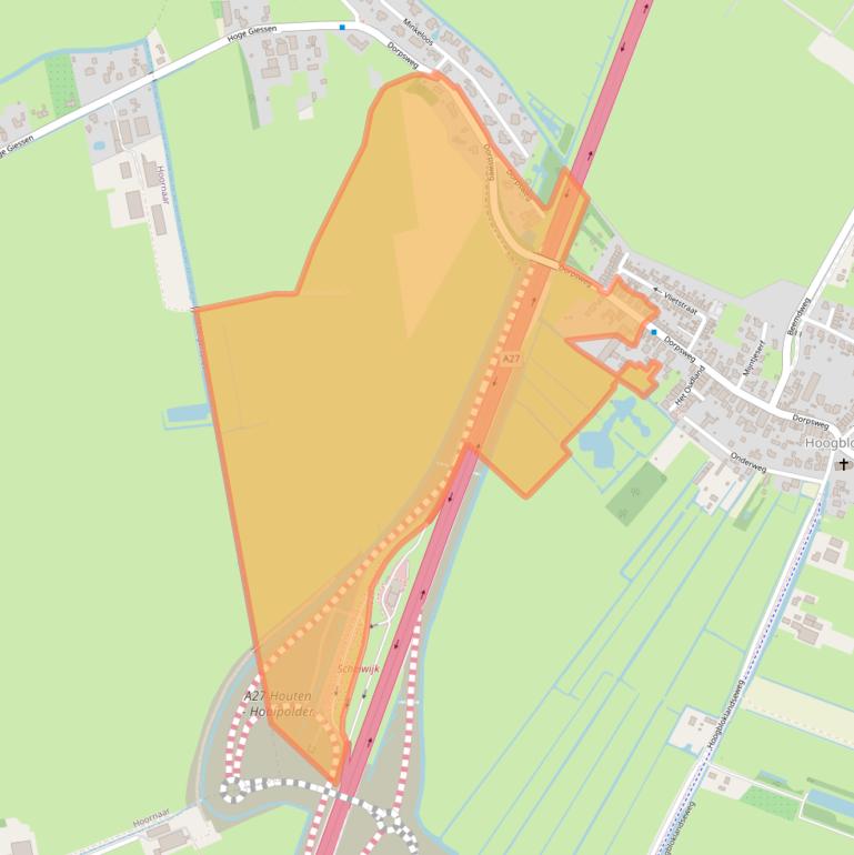 Kaart van postcodegebied 4221LD.