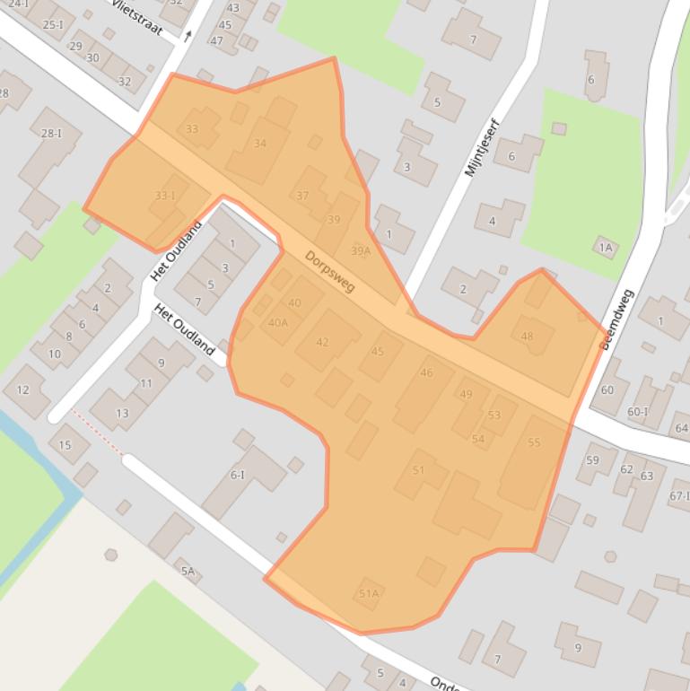 Kaart van postcodegebied 4221LG.