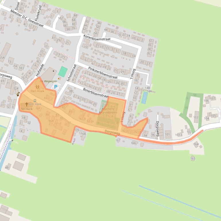 Kaart van postcodegebied 4221LJ.