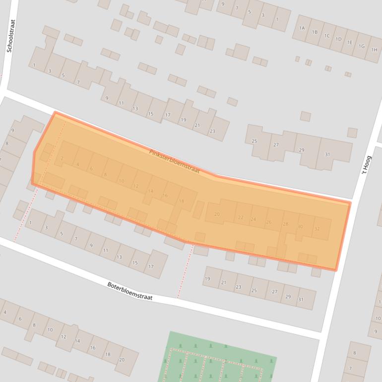 Kaart van postcodegebied 4221LP.