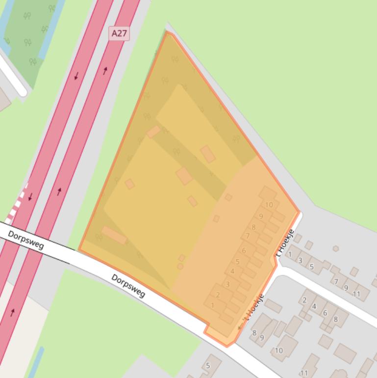 Kaart van postcodegebied 4221LZ.