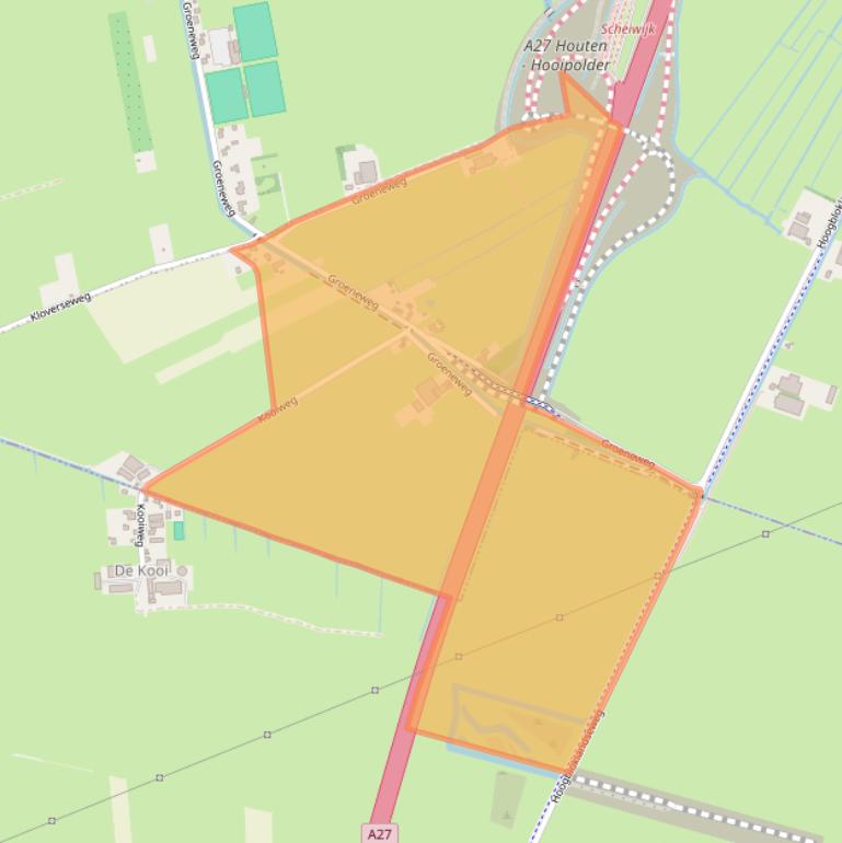 Kaart van postcodegebied 4221MG.