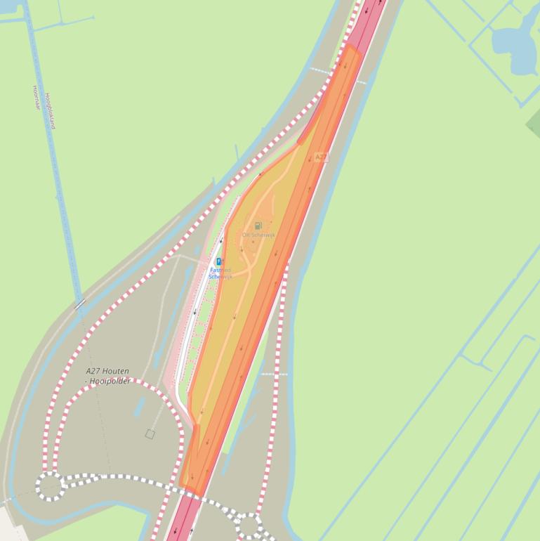 Kaart van postcodegebied 4221MZ.