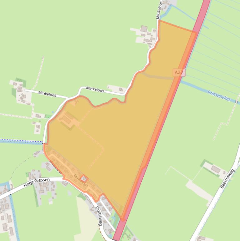 Kaart van postcodegebied 4221SR.