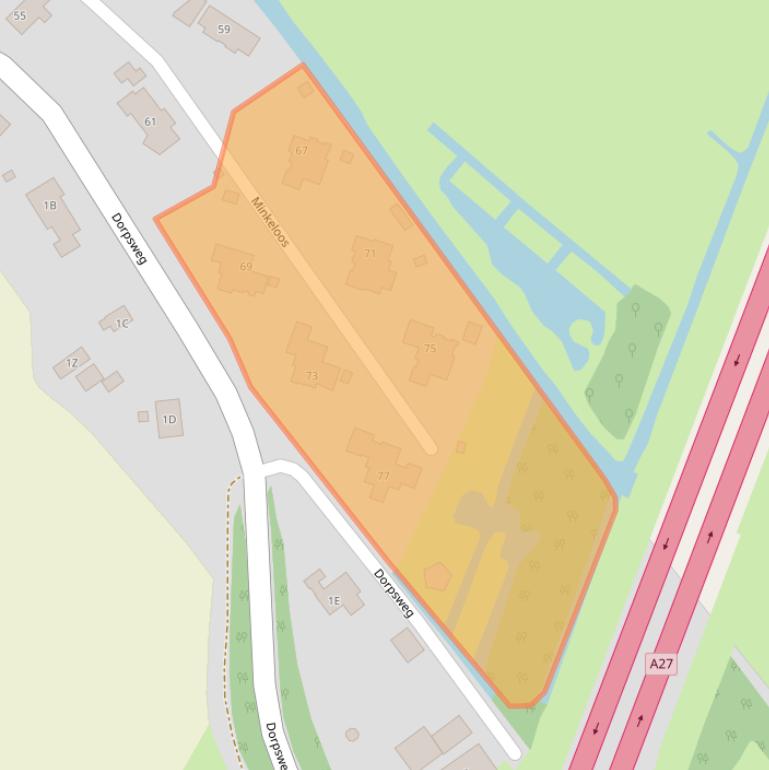 Kaart van postcodegebied 4221ST.