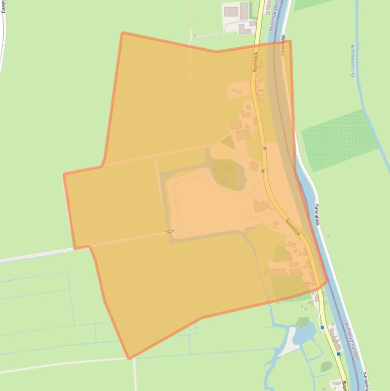 Kaart van postcodegebied 4221XX.