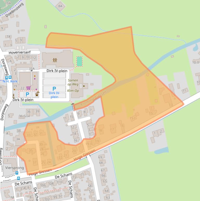Kaart van postcodegebied 4223MC.