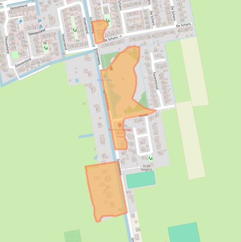 Kaart van postcodegebied 4223ME.