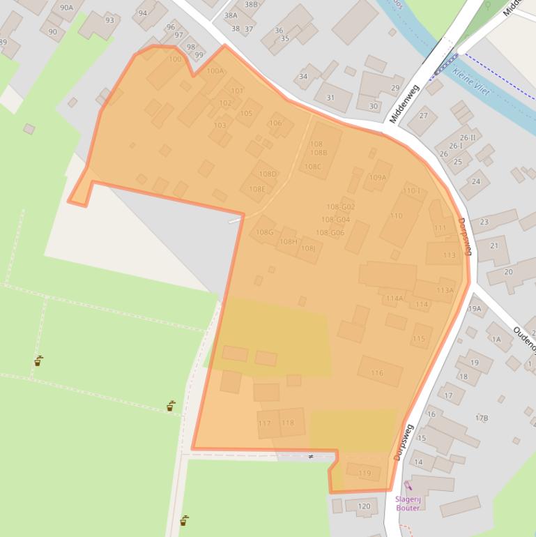 Kaart van postcodegebied 4223NG.