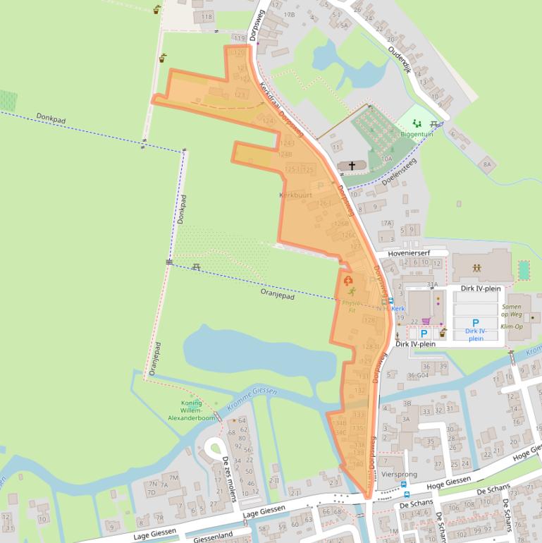 Kaart van postcodegebied 4223NH.