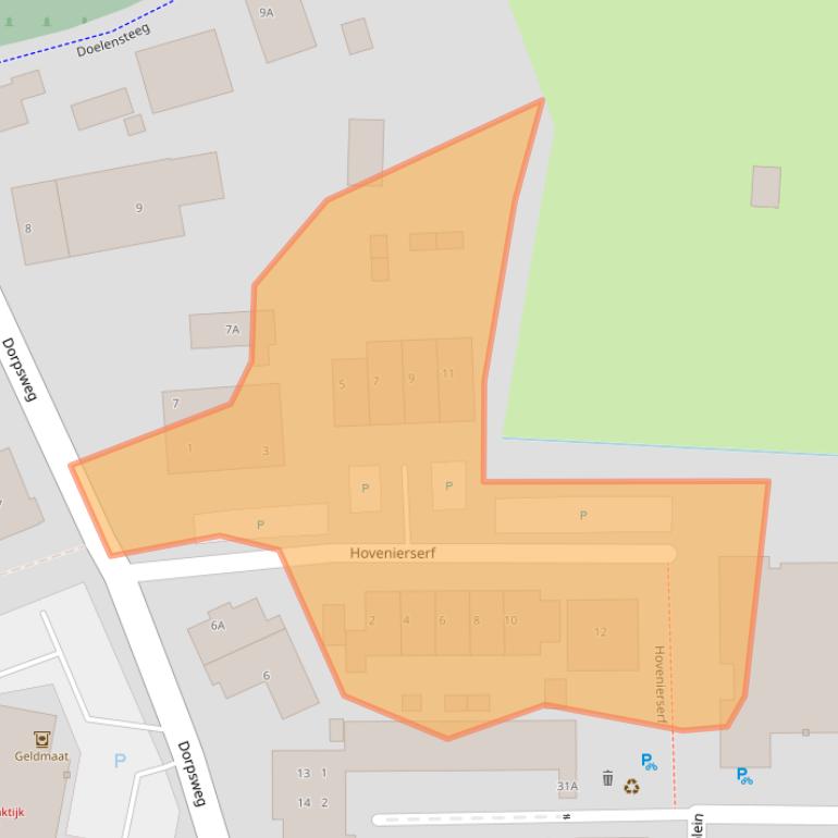 Kaart van postcodegebied 4223NK.