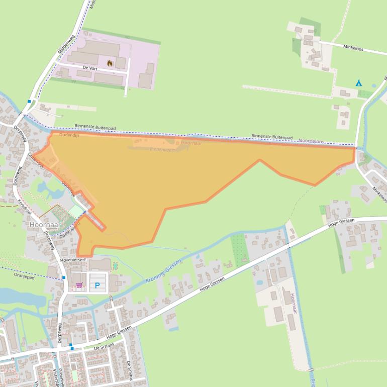 Kaart van postcodegebied 4223NM.