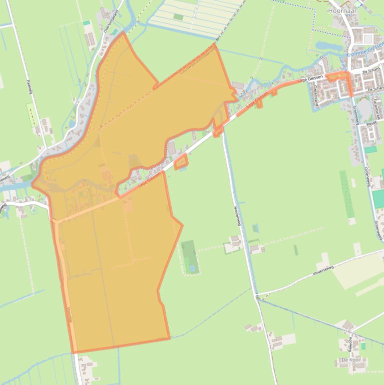 Kaart van postcodegebied 4223SJ.