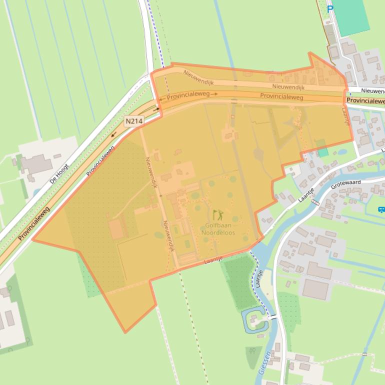 Kaart van postcodegebied 4225PE.