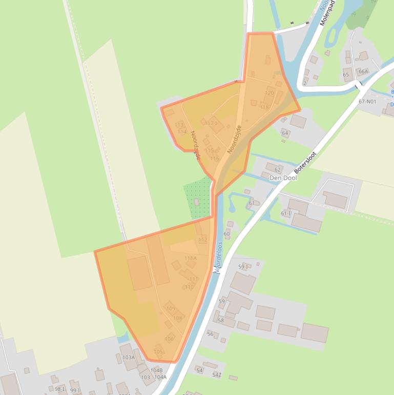 Kaart van postcodegebied 4225PM.