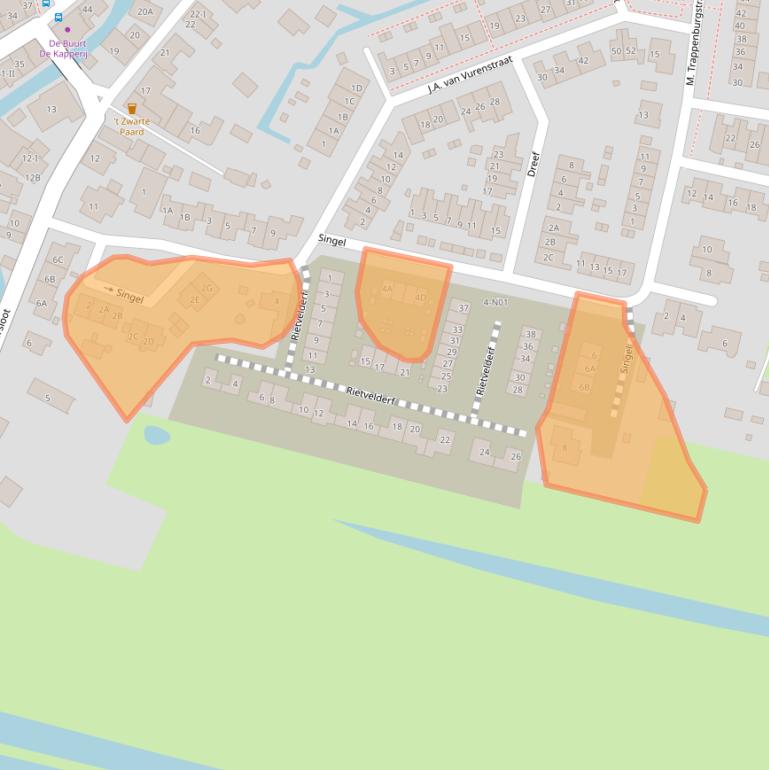 Kaart van postcodegebied 4225PV.