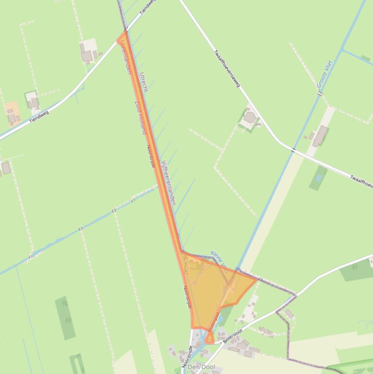 Kaart van postcodegebied 4225PZ.