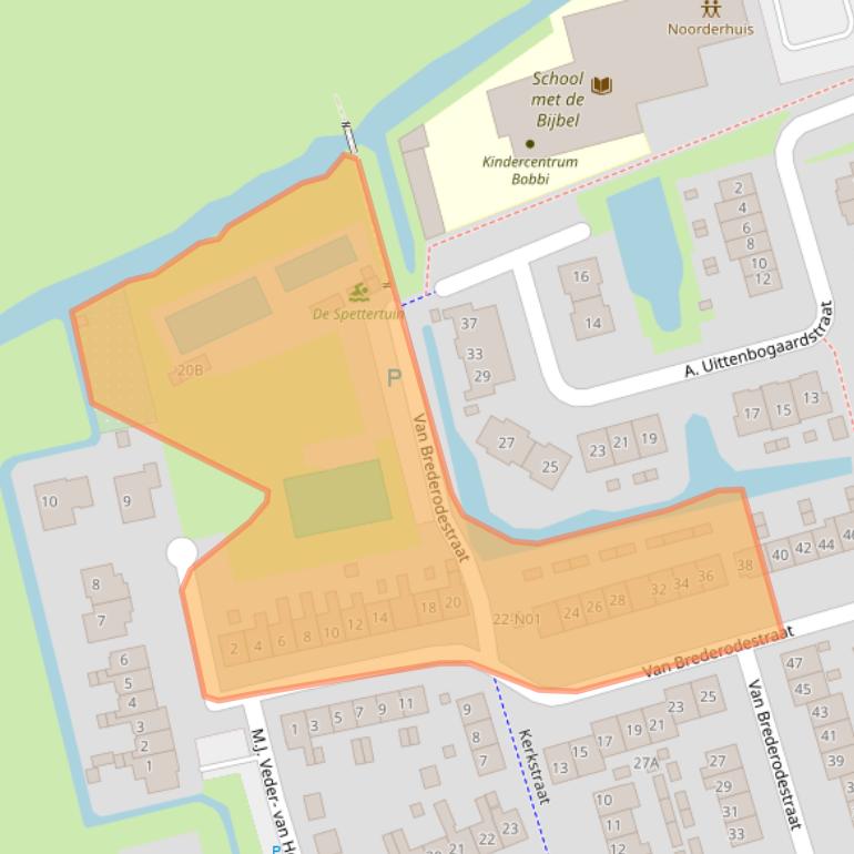 Kaart van postcodegebied 4225RD.