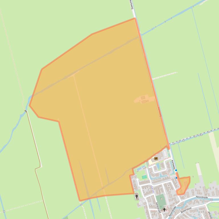 Kaart van postcodegebied 4225RS.