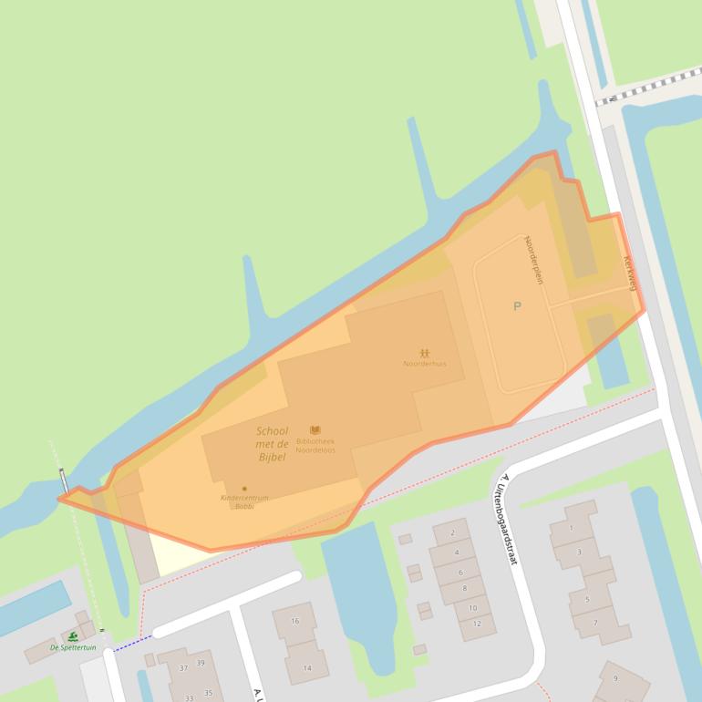 Kaart van postcodegebied 4225RT.