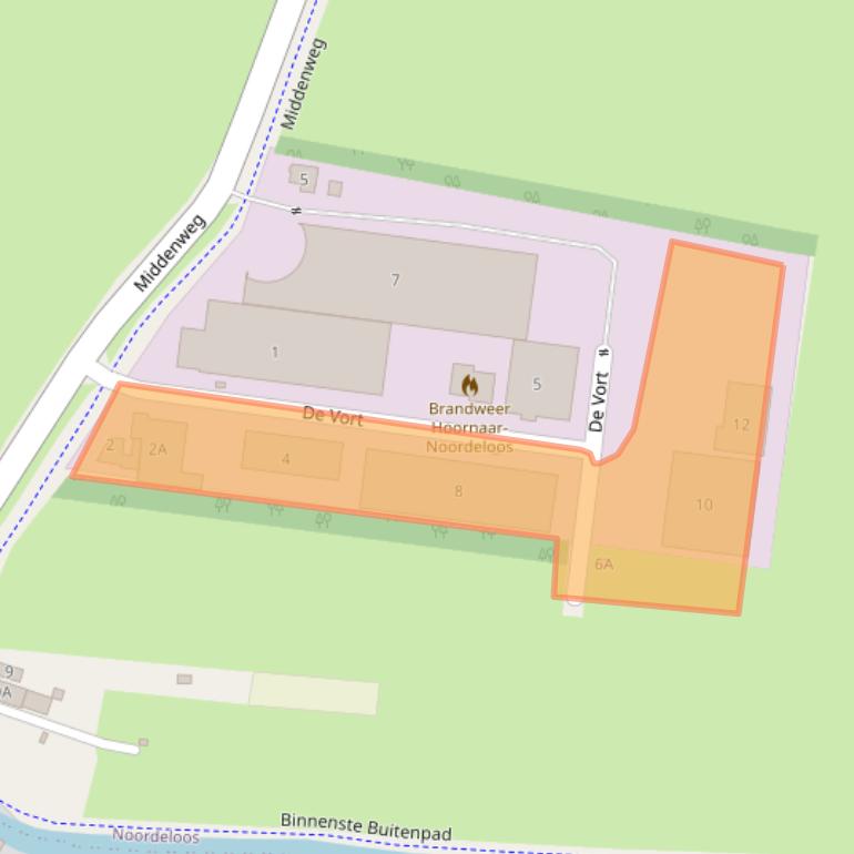 Kaart van postcodegebied 4225SJ.