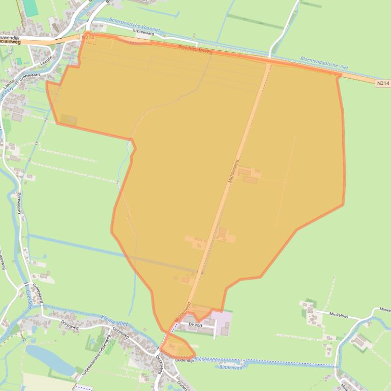 Kaart van postcodegebied 4225SK.