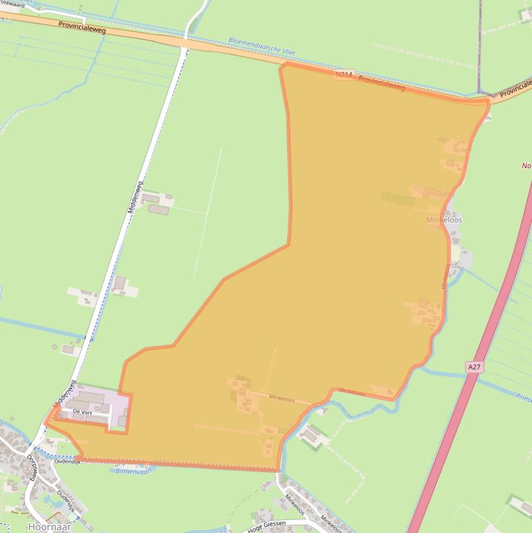 Kaart van postcodegebied 4225SP.